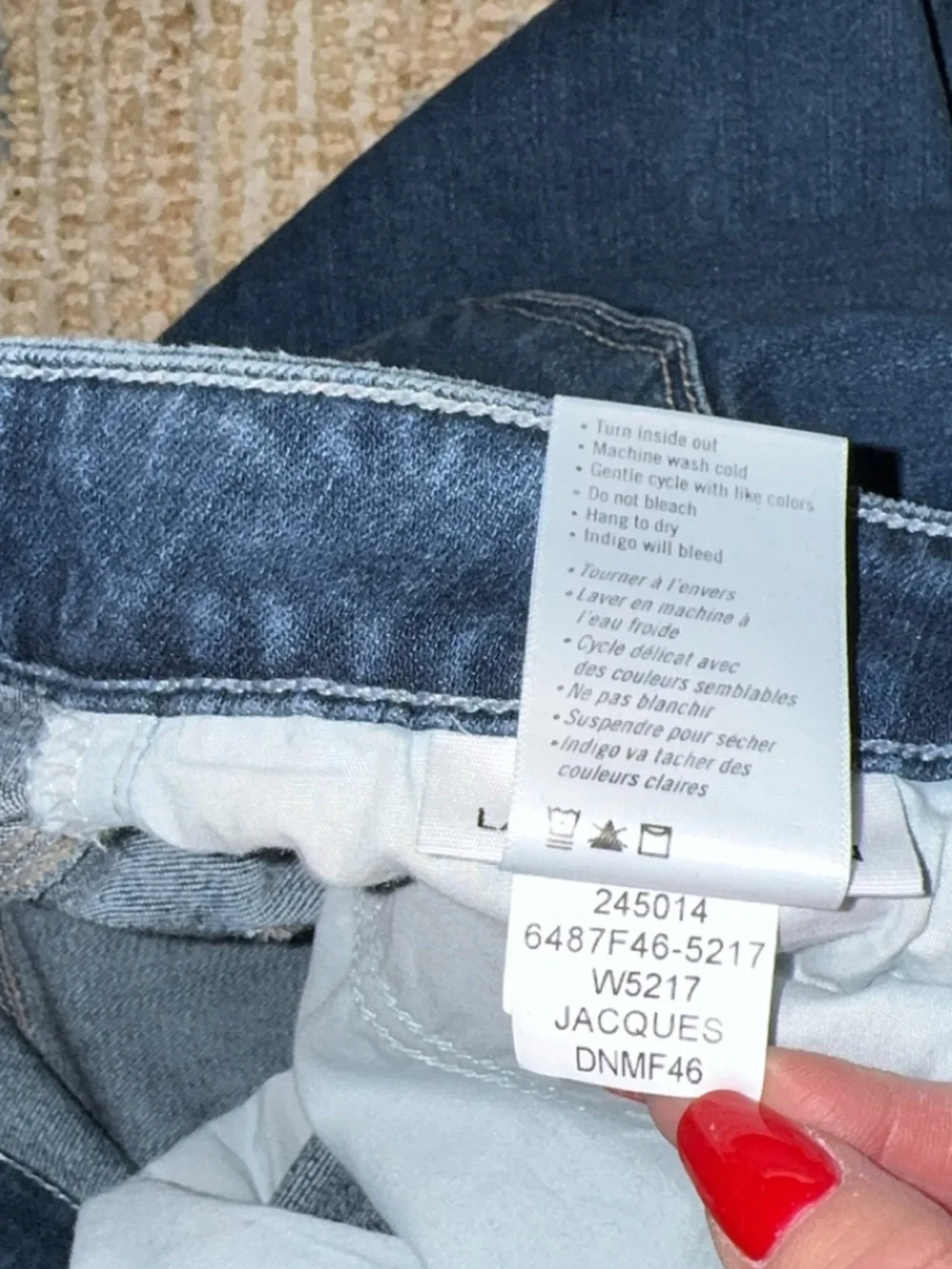 Paige‎ High Rise Laurel Canyon Dark Blue Bootcut Jeans Size 27